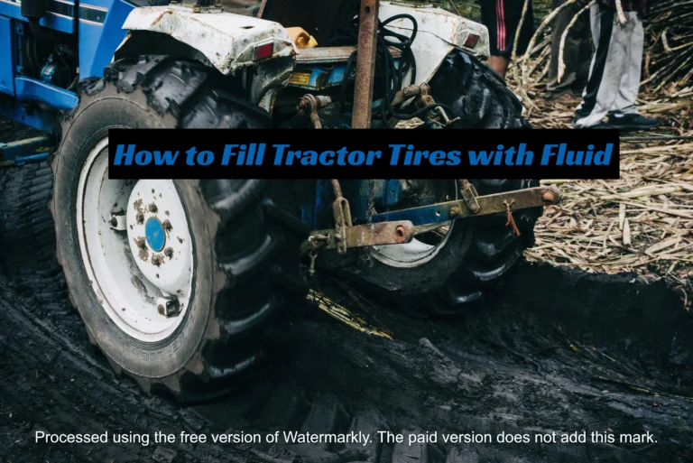 How to Fill Tractor Tires with Fluid