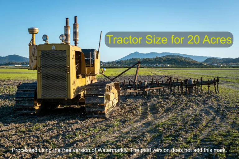 Tractor Size for 20 Acres