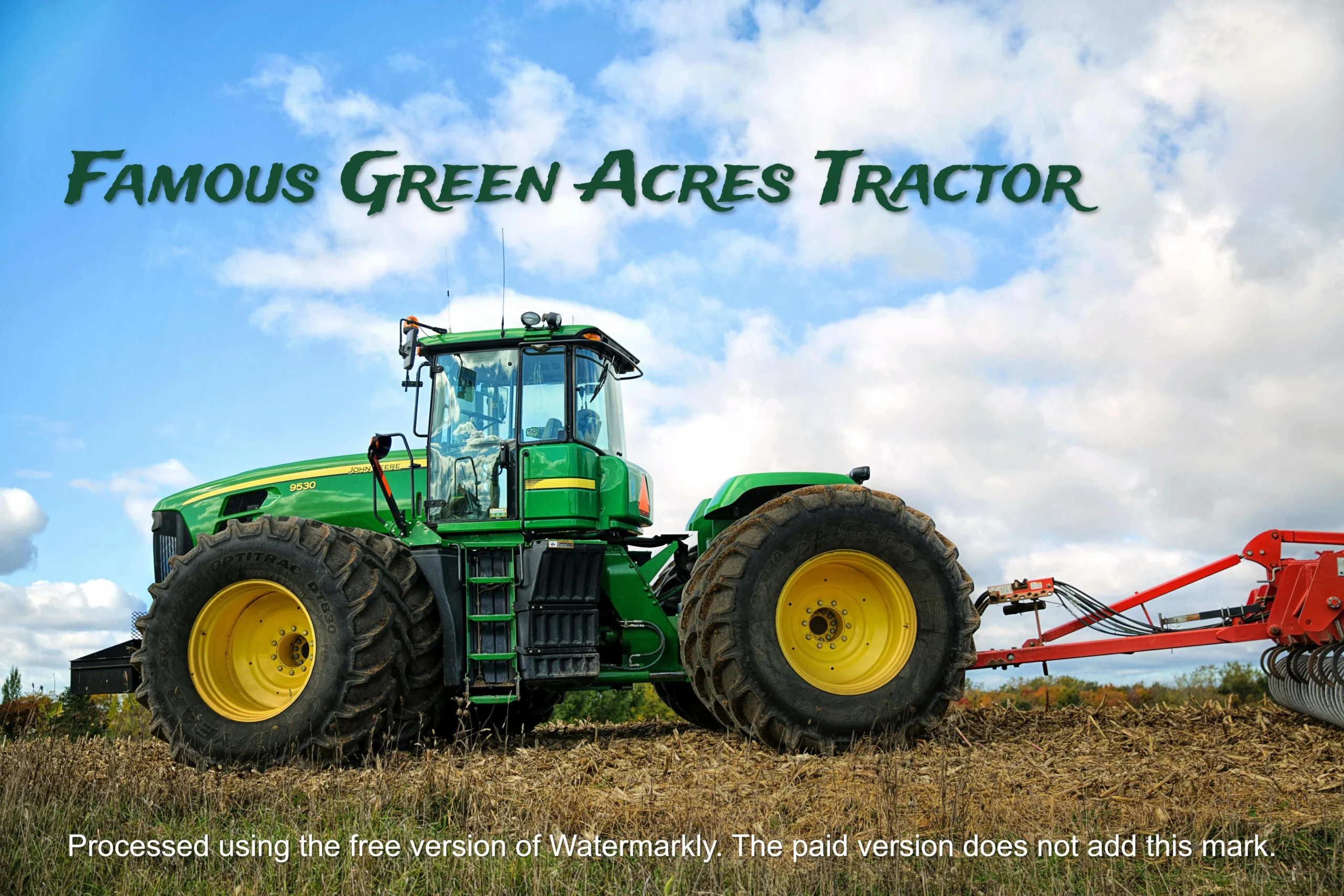 Famous Green Acres Tractor